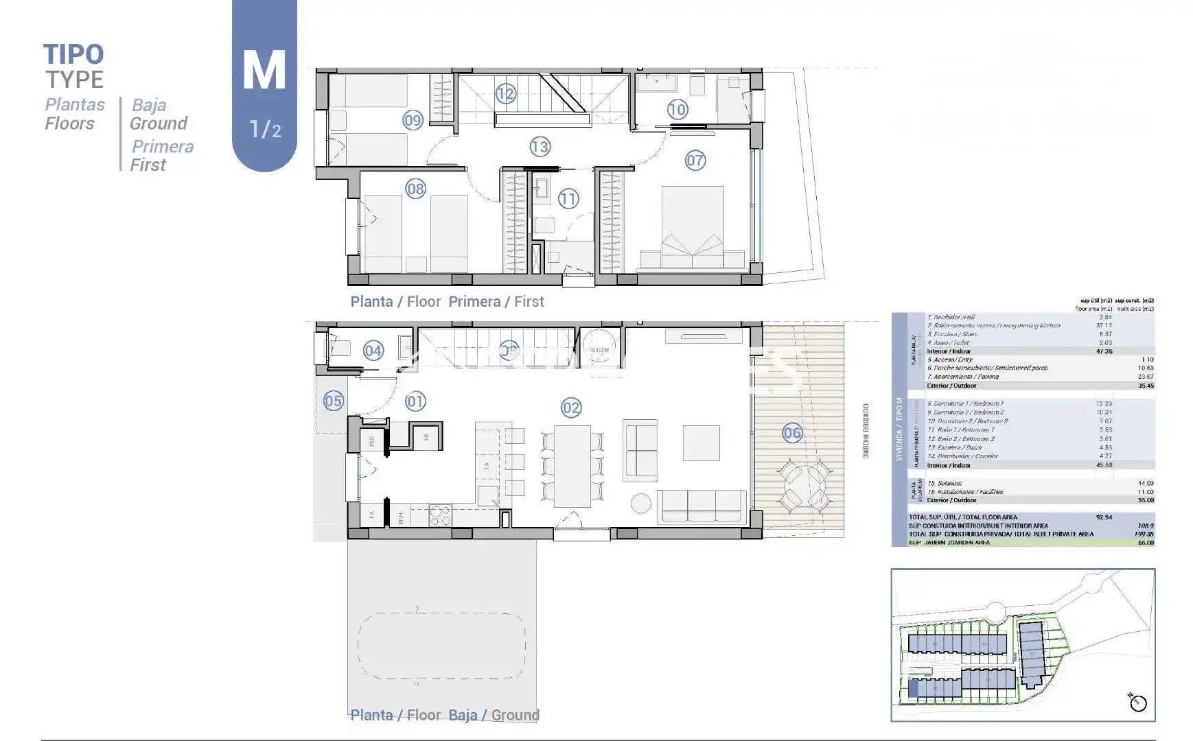 Bungalow con terraza en venta en Pueblo Español - Coveta Fumá, imagen 12