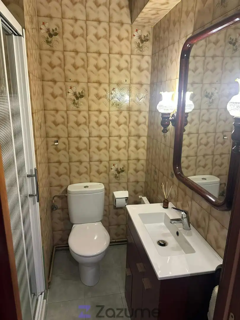 Bathroom of Flat for rent in Mieres (Asturias)  with Heating, Parquet flooring and Furnished