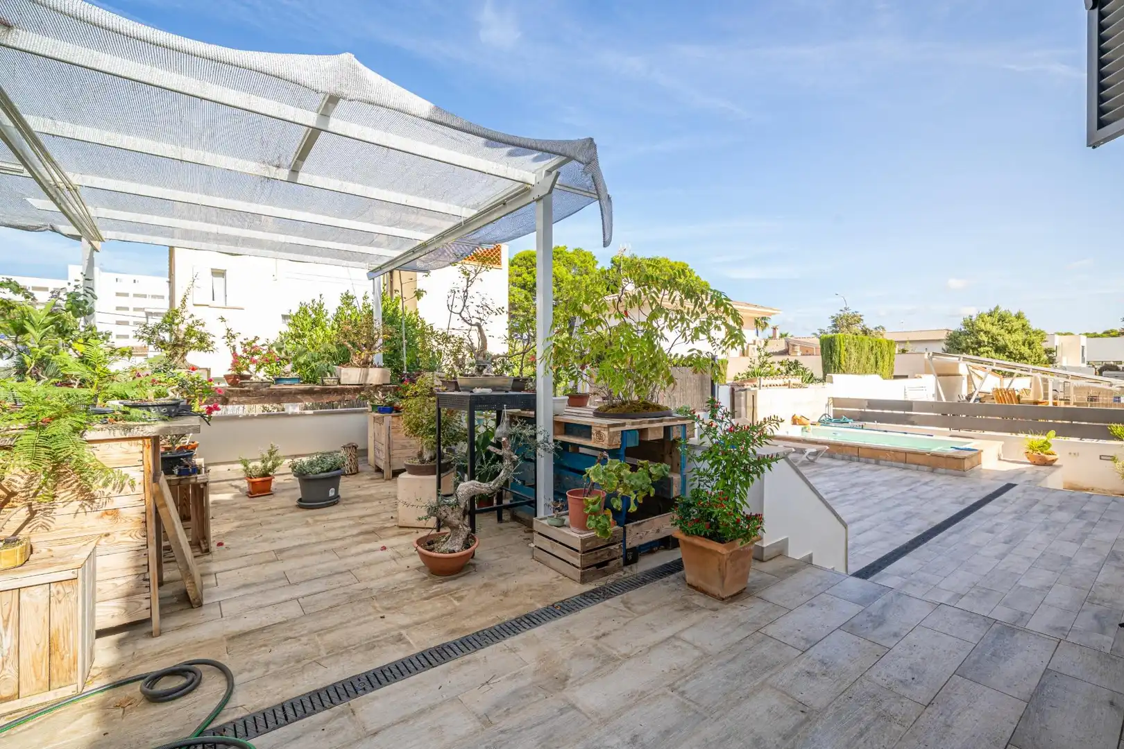 Terraza de Casa o chalet en venta en  Palma de Mallorca con Aire acondicionado, Calefacción y Jardín privado