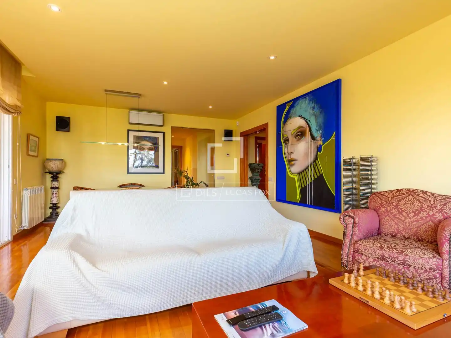 Living room of Flat for sale in Esplugues de Llobregat  with Air Conditioner, Heating and Private garden