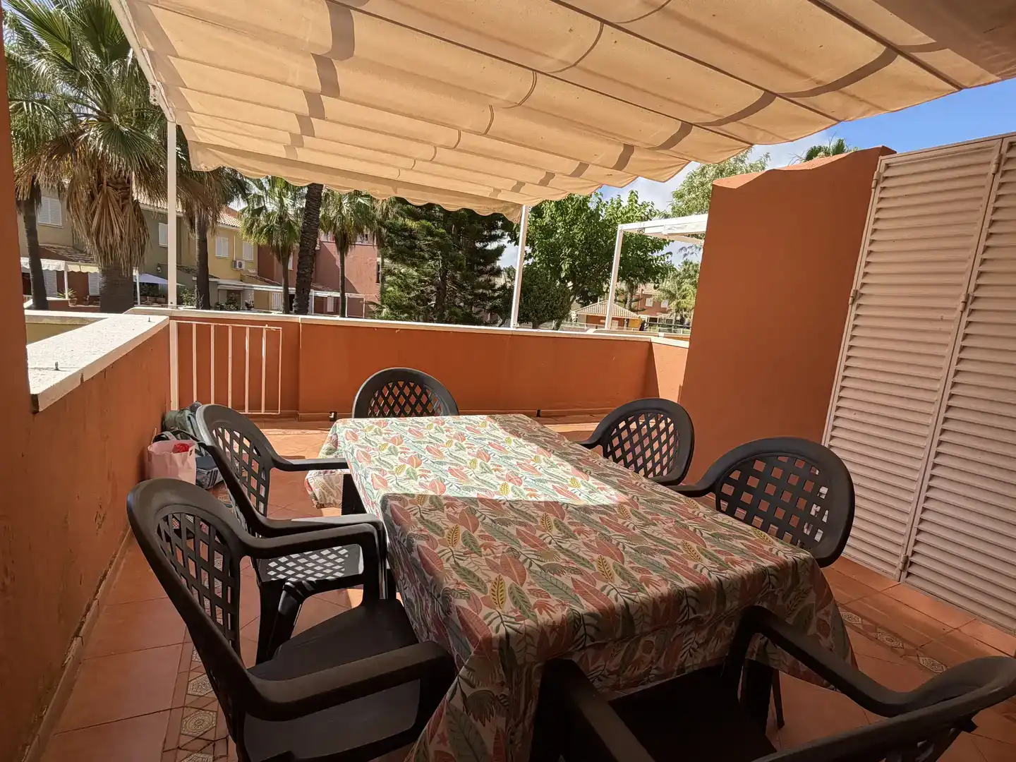 Terrasse von Einfamilien-Reihenhaus zur Miete in Islantilla Golf