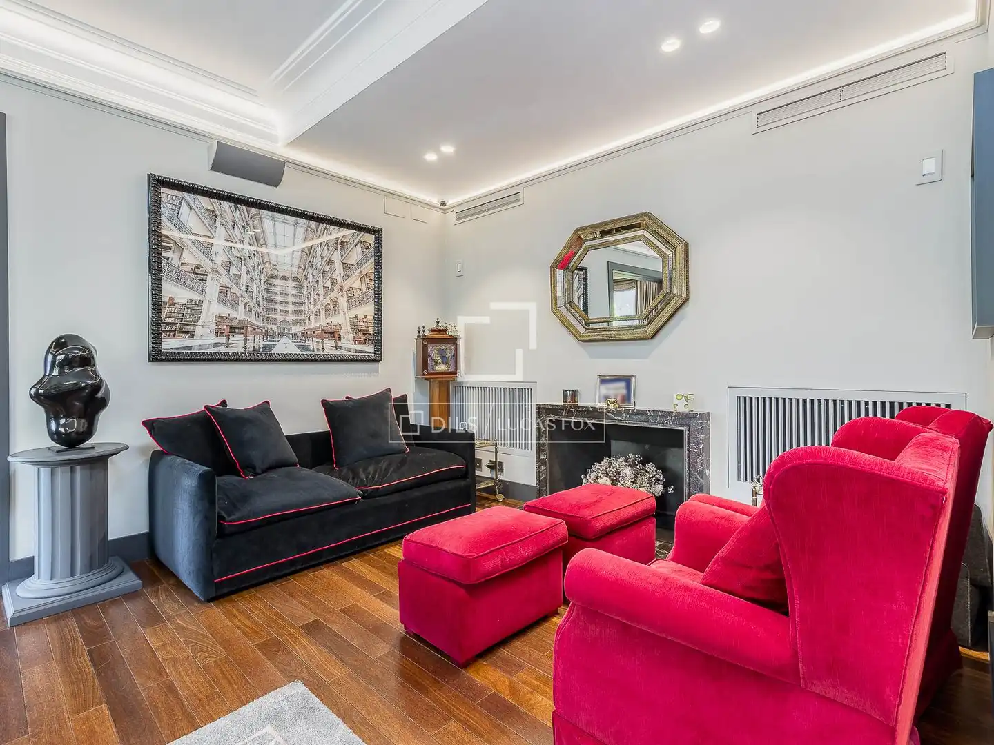 Sala de estar de Piso en venta en Barcelona con Aire acondicionado, Calefacción y Parquet