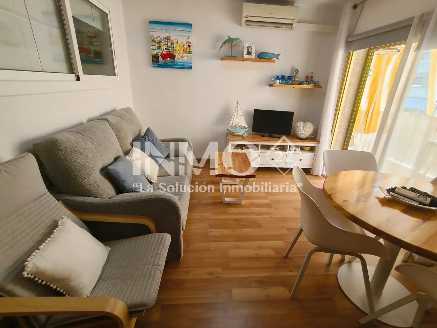 Living room of Apartments for sale in Cambrils  with Air Conditioner, Parquet flooring and Terrace