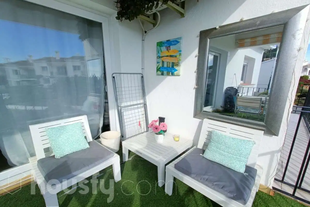 Balcony of Flat for sale in Benahavís  with Air Conditioner, Heating and Private garden
