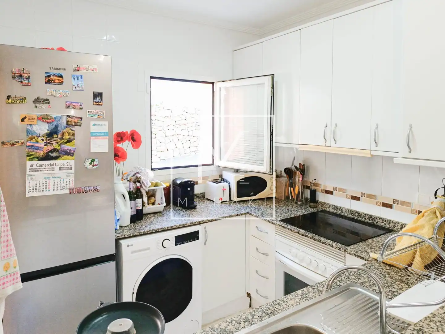 Cuina de Casa o xalet en venda en Calpe / Calp amb Aire condicionat, Calefacció i Jardí privat