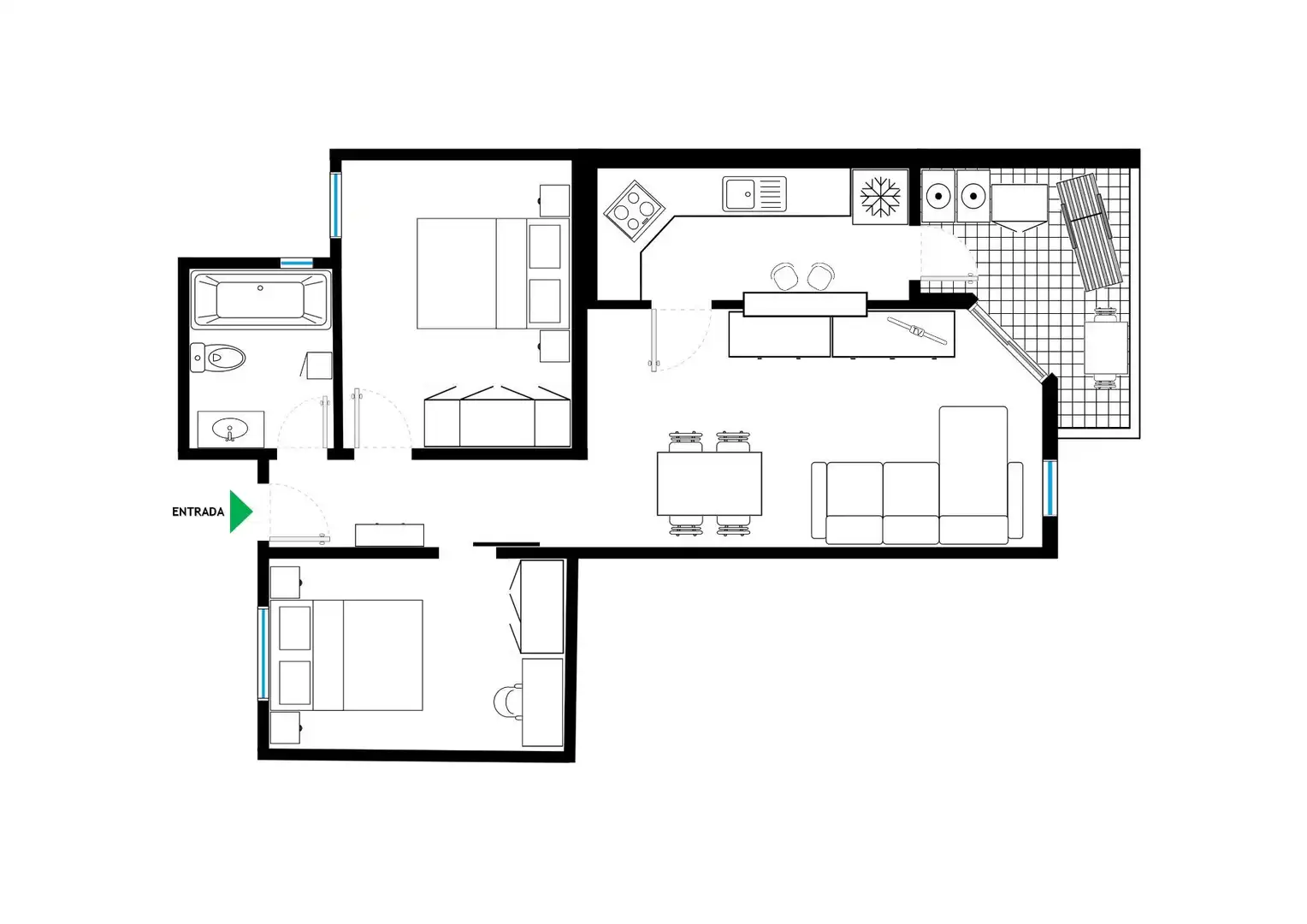 Wohnung zur Miete in Minerva, 5, Costa del Silencio