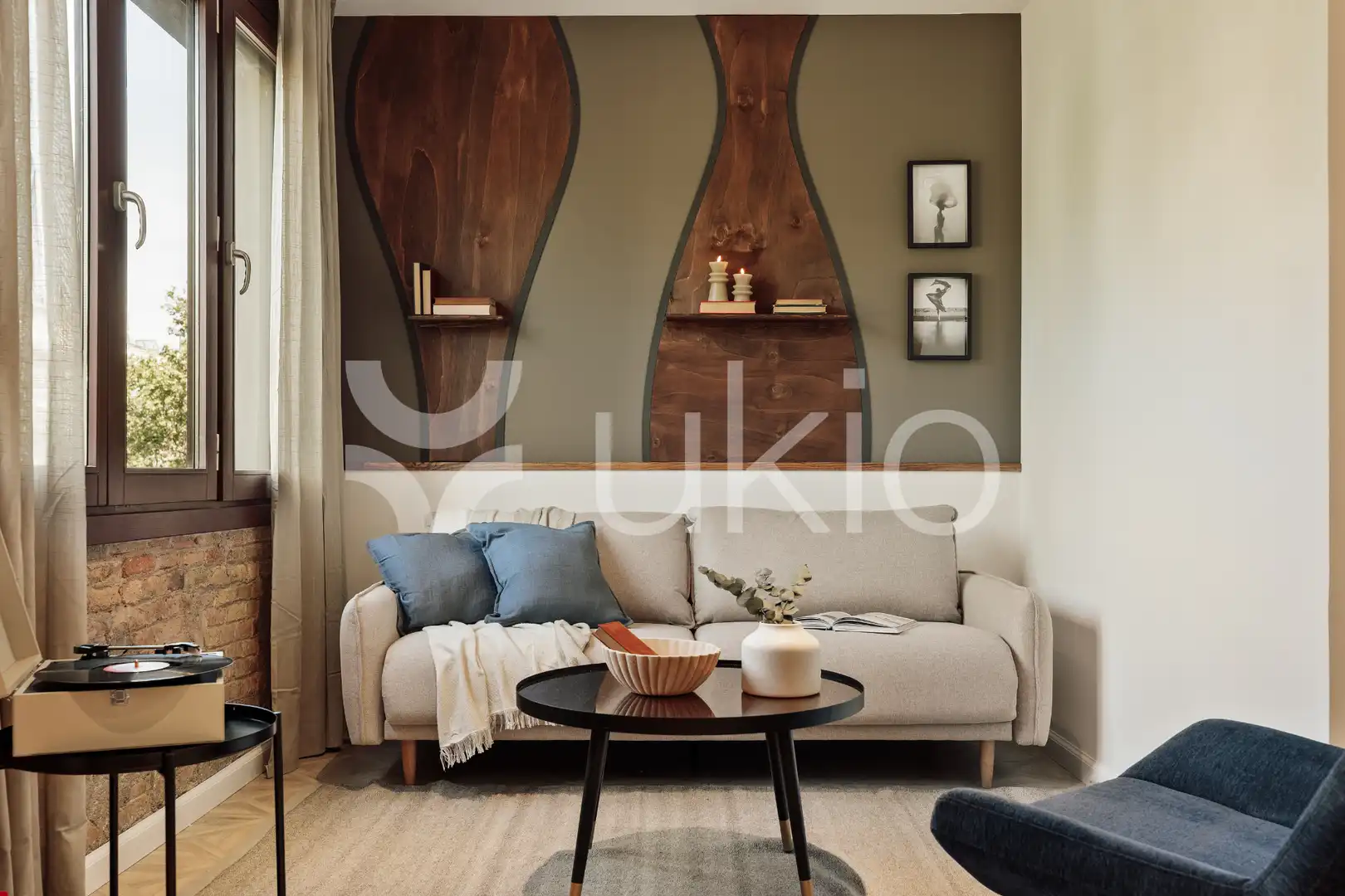 Living room of Apartments for rent in Barcelona  with Air Conditioner, Heating and Furnished