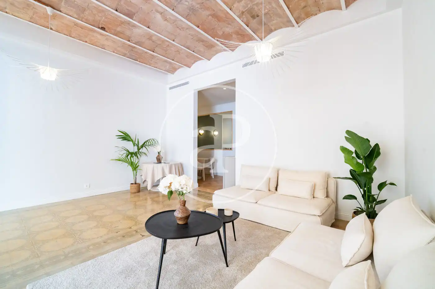 Living room of Flat for sale in Barcelona  with Air Conditioner, Heating and Terrace