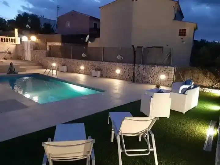 Piscina de Casa o xalet de lloguer en Manacor amb Aire condicionat, Jardí privat i Parquet