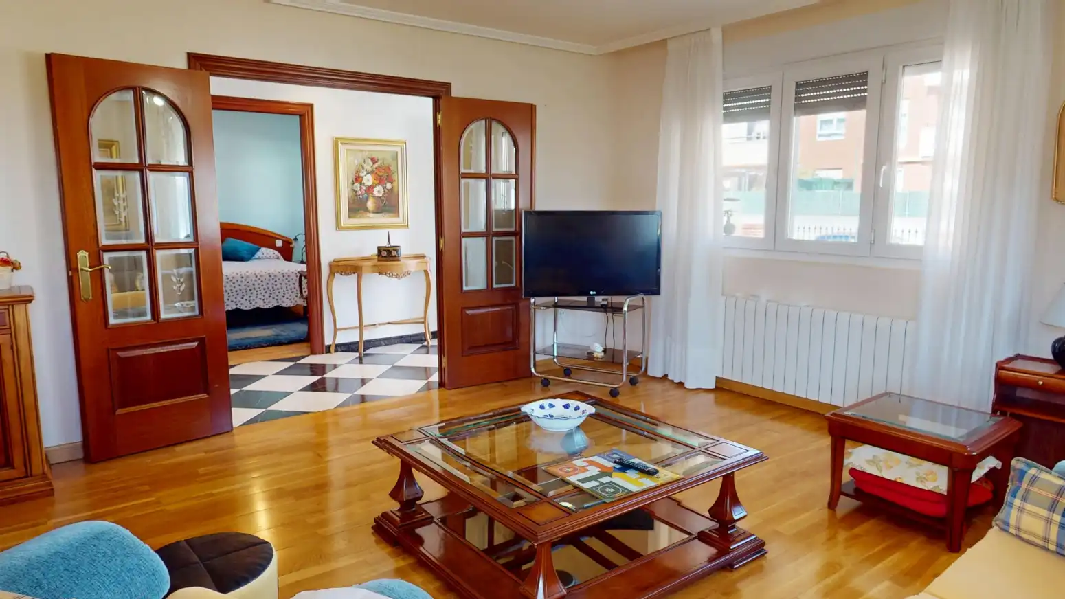 Sala d'estar de Casa o xalet en venda en Piélagos amb Jardí privat i Parquet