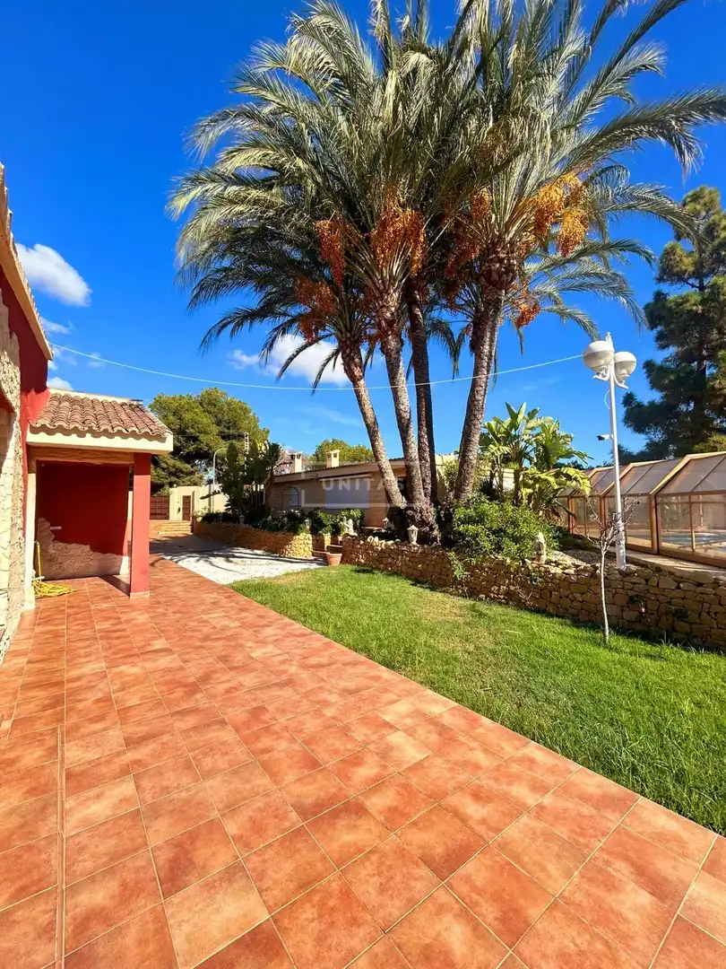 Vista exterior de Casa o xalet en venda en Alicante / Alacant amb Aire condicionat, Jardí privat i Terrassa