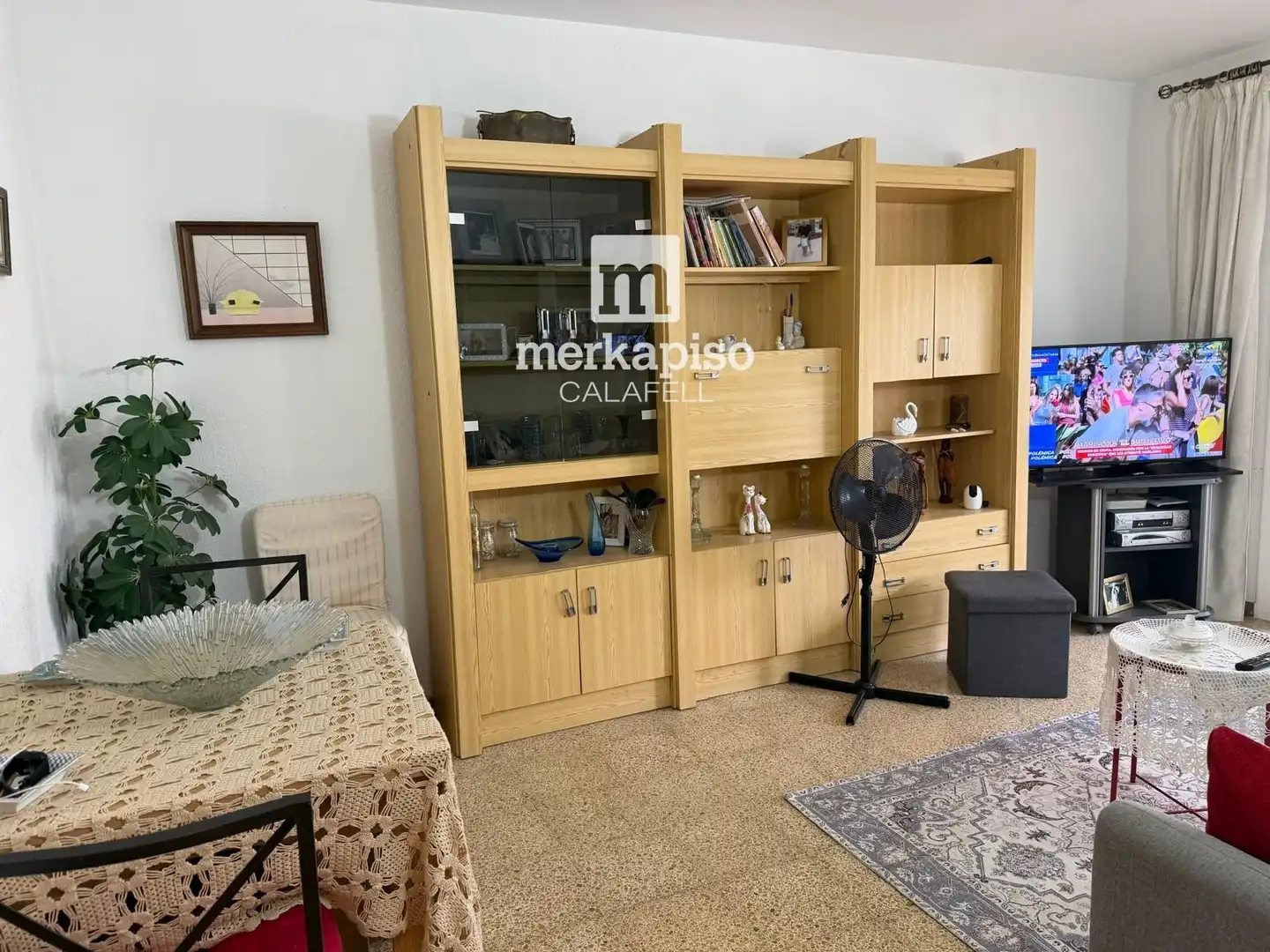 Sala d'estar de Pis en venda en Cunit amb Terrassa, Moblat i Alarma