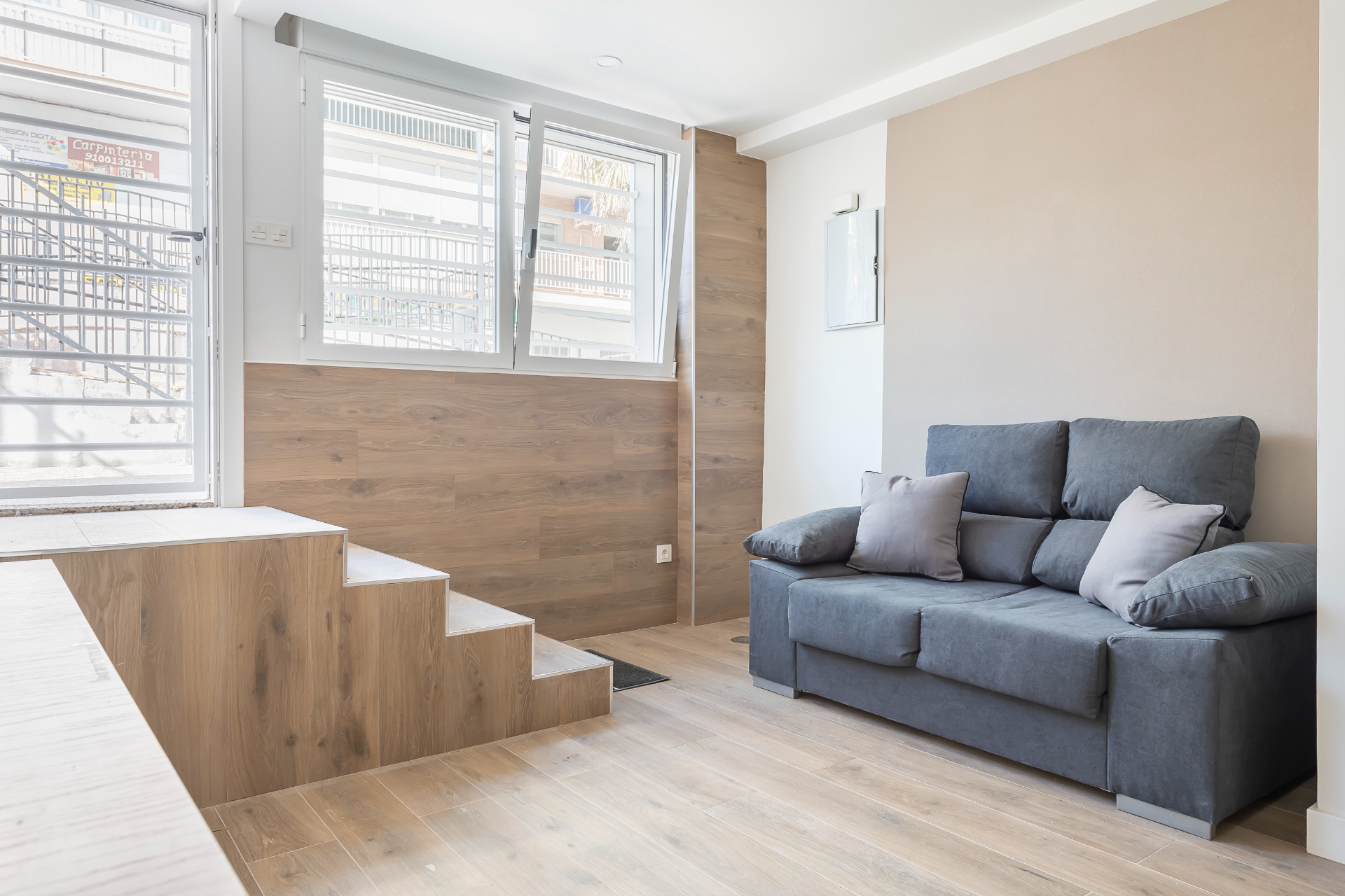 Living room of Flat for sale in  Madrid Capital  with Heating