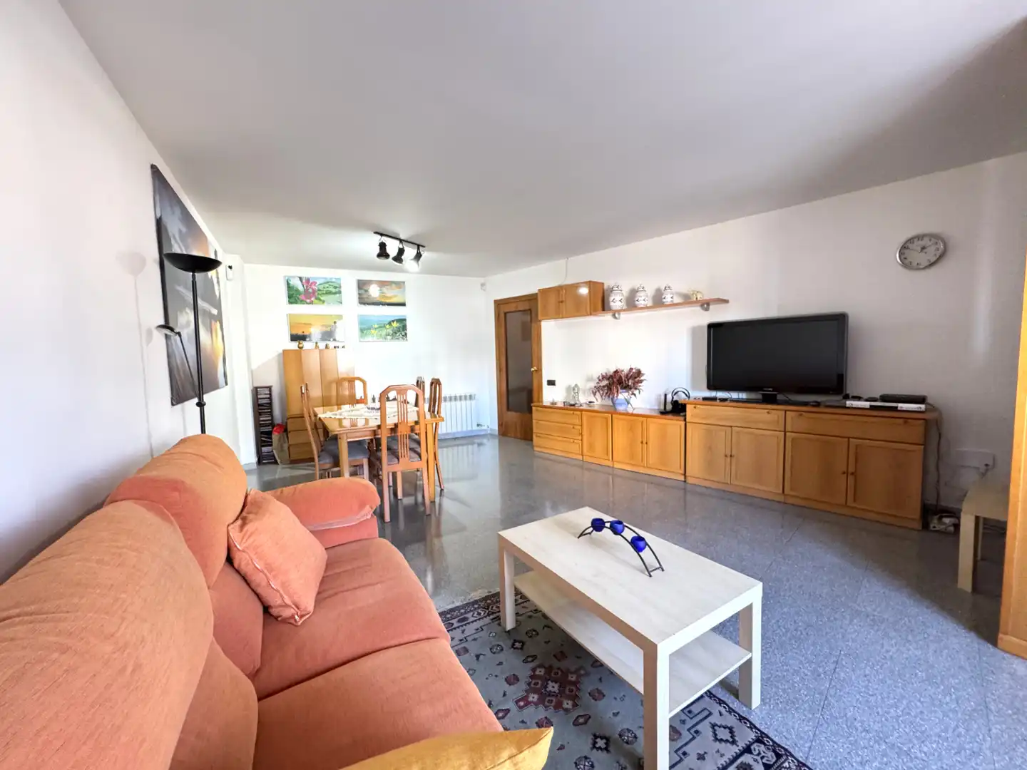 Sala de estar de Piso en venta en Terrassa con Aire acondicionado, Calefacción y Amueblado