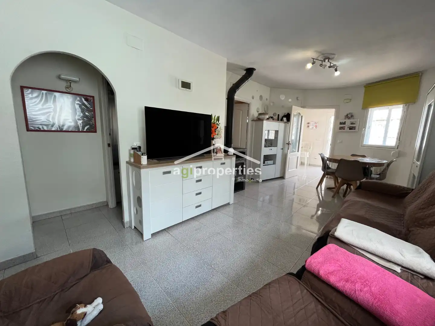 Sala d'estar de Casa o xalet en venda en Empuriabrava amb Aire condicionat i Terrassa