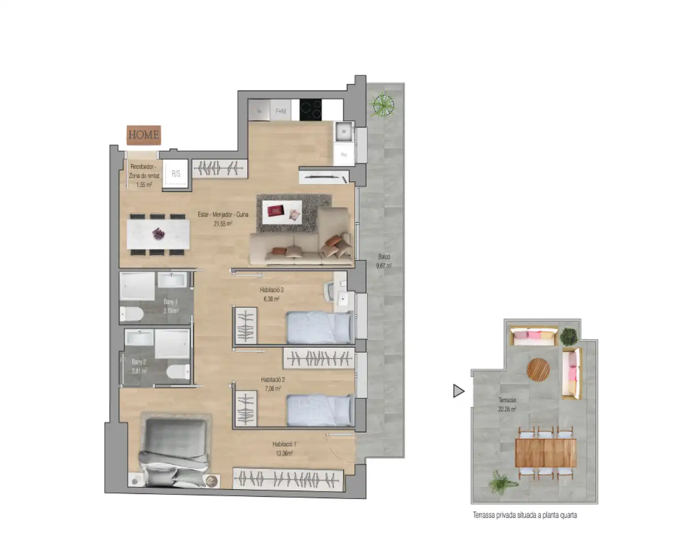 Piso en venta en Gavà con Terraza y Balcón