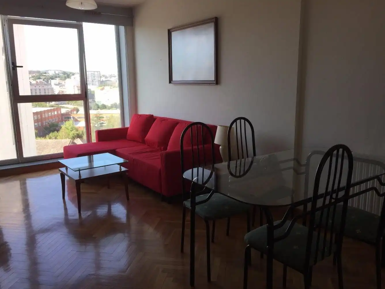 Sala d'estar de Apartament de lloguer en Ferrol amb Calefacció, Parquet i Traster