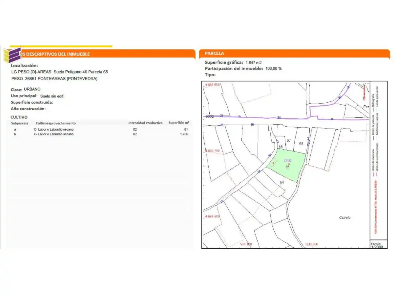 Residencial en venda en Ponteareas