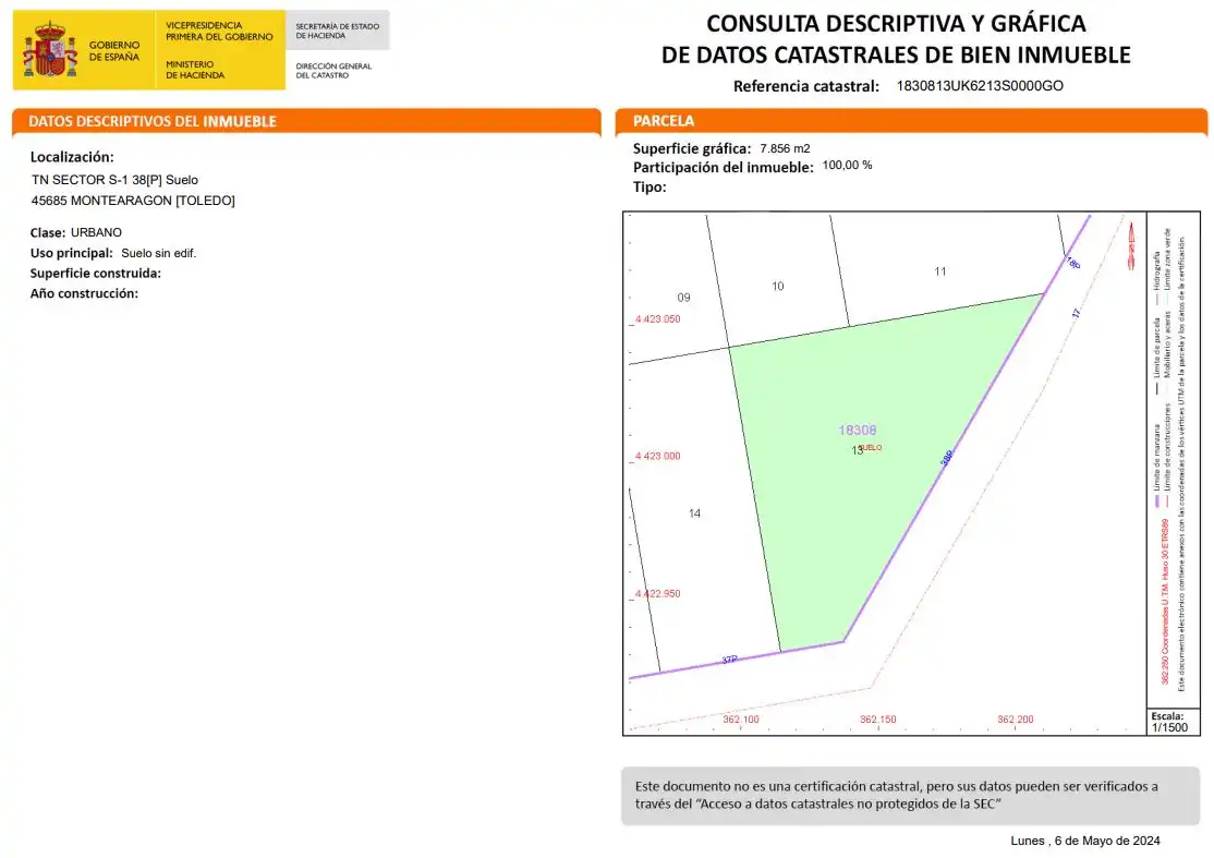 Terreno en venta en Montearagón