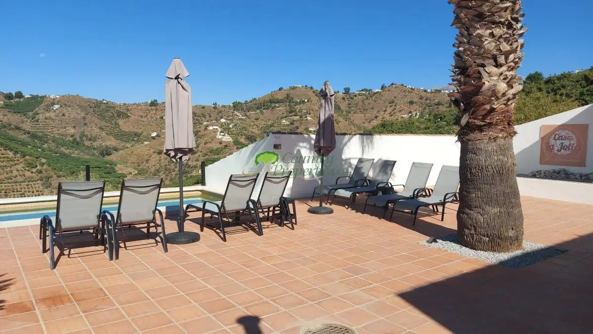 Terraza de Finca rústica en venta en Cómpeta con Aire acondicionado, Terraza y Trastero