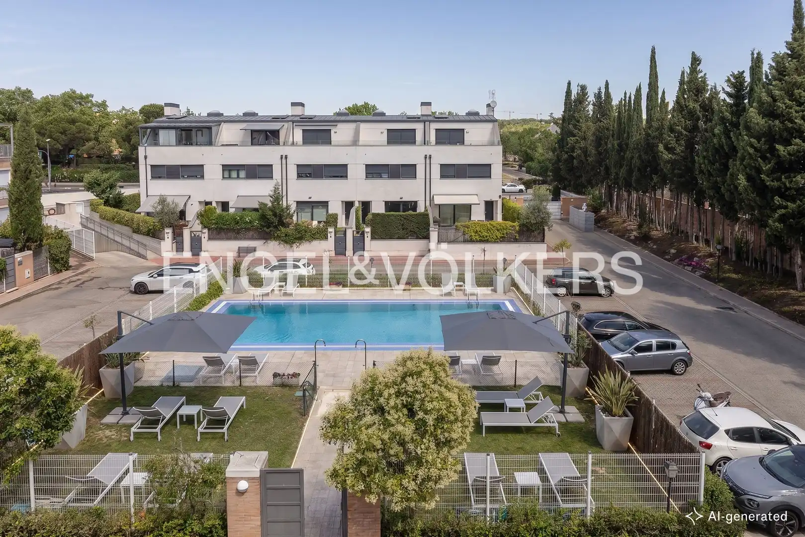 Exterior view of Houses for sale in Madrid  with Air Conditioner, Heating and Private garden