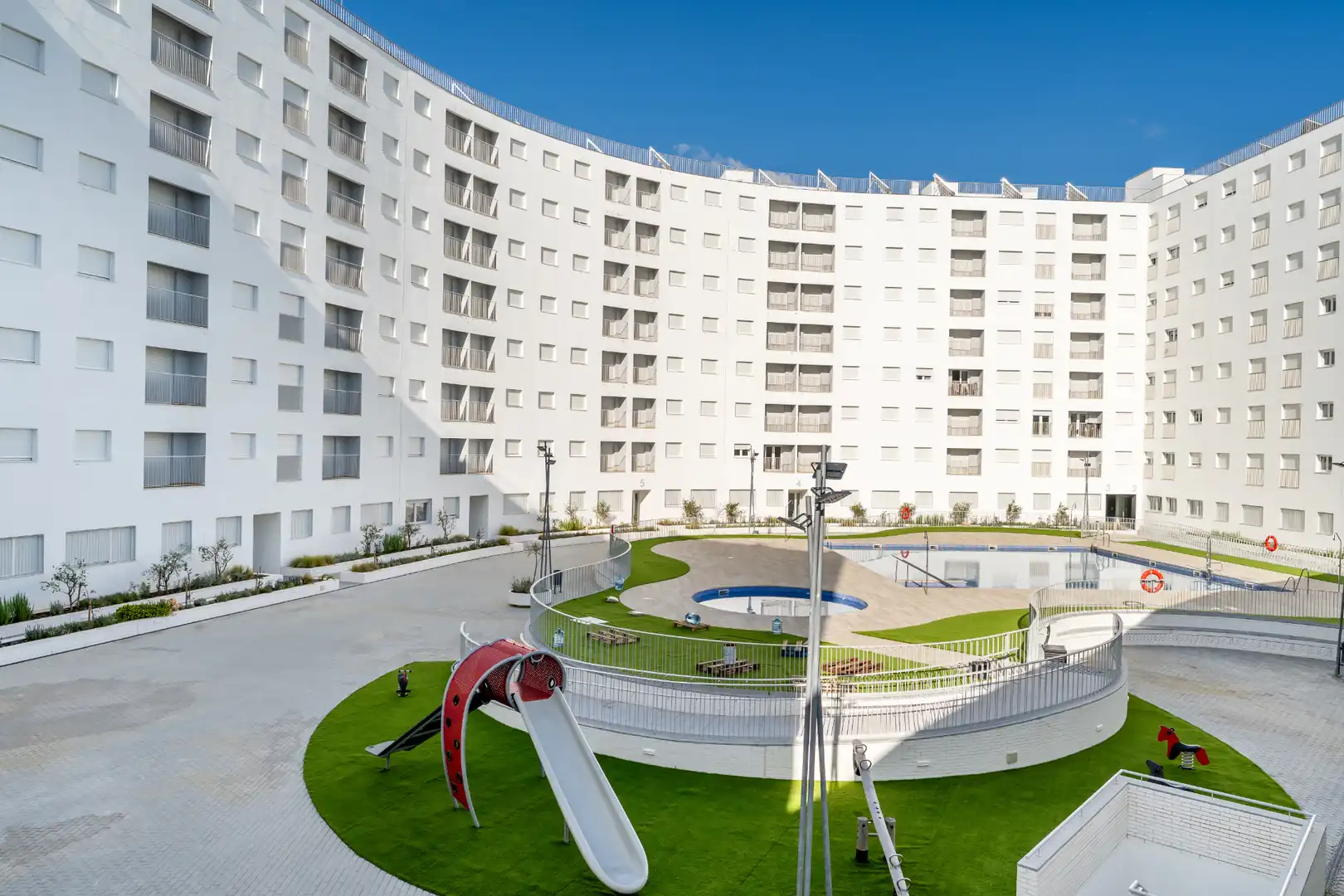 Vista exterior de Estudio de alquiler en Sevilla con Aire acondicionado, Calefacción y Amueblado