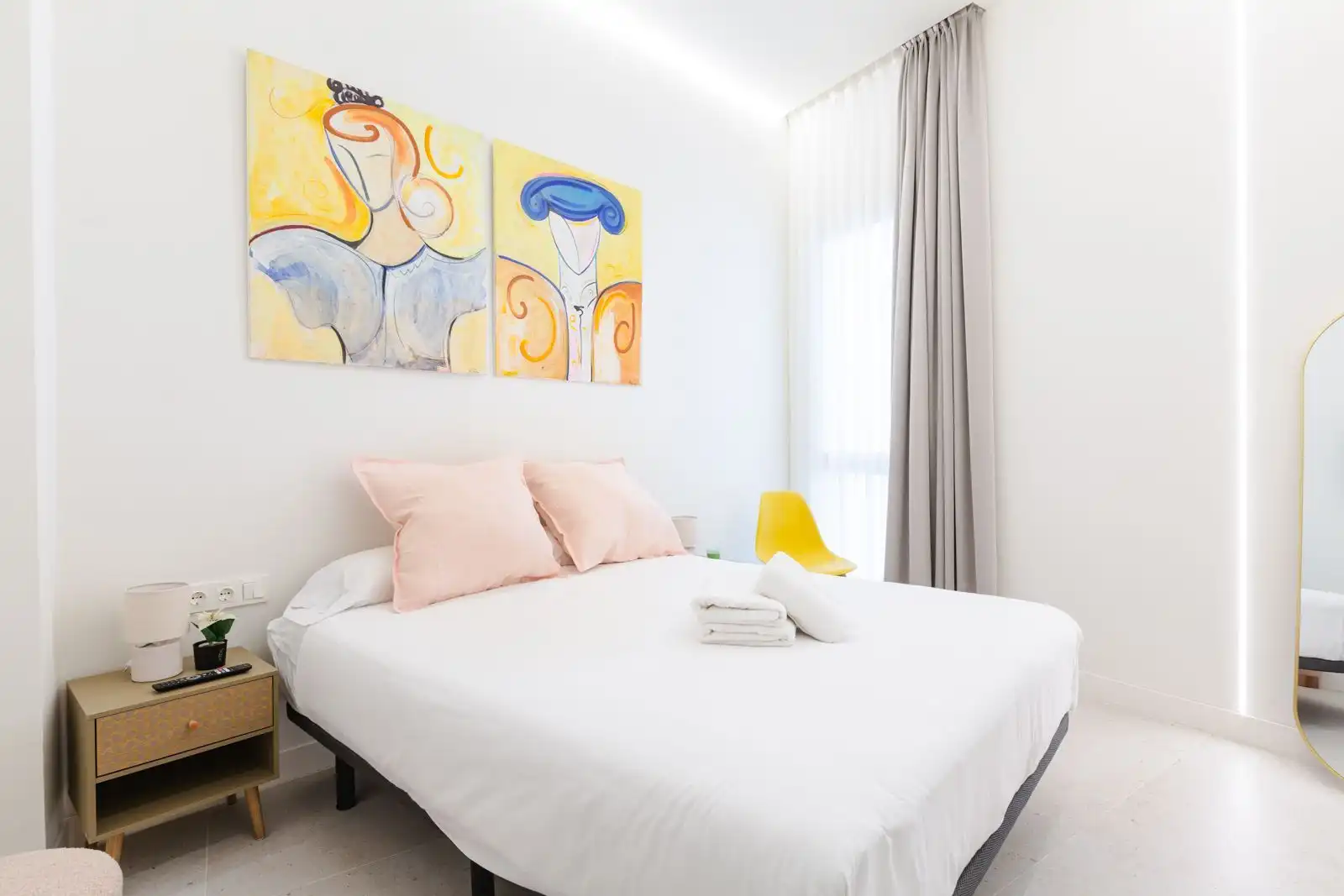 Schlafzimmer von Wohnung zum Verkauf in Málaga mit Klimaanlage, Heizung und Möbliert