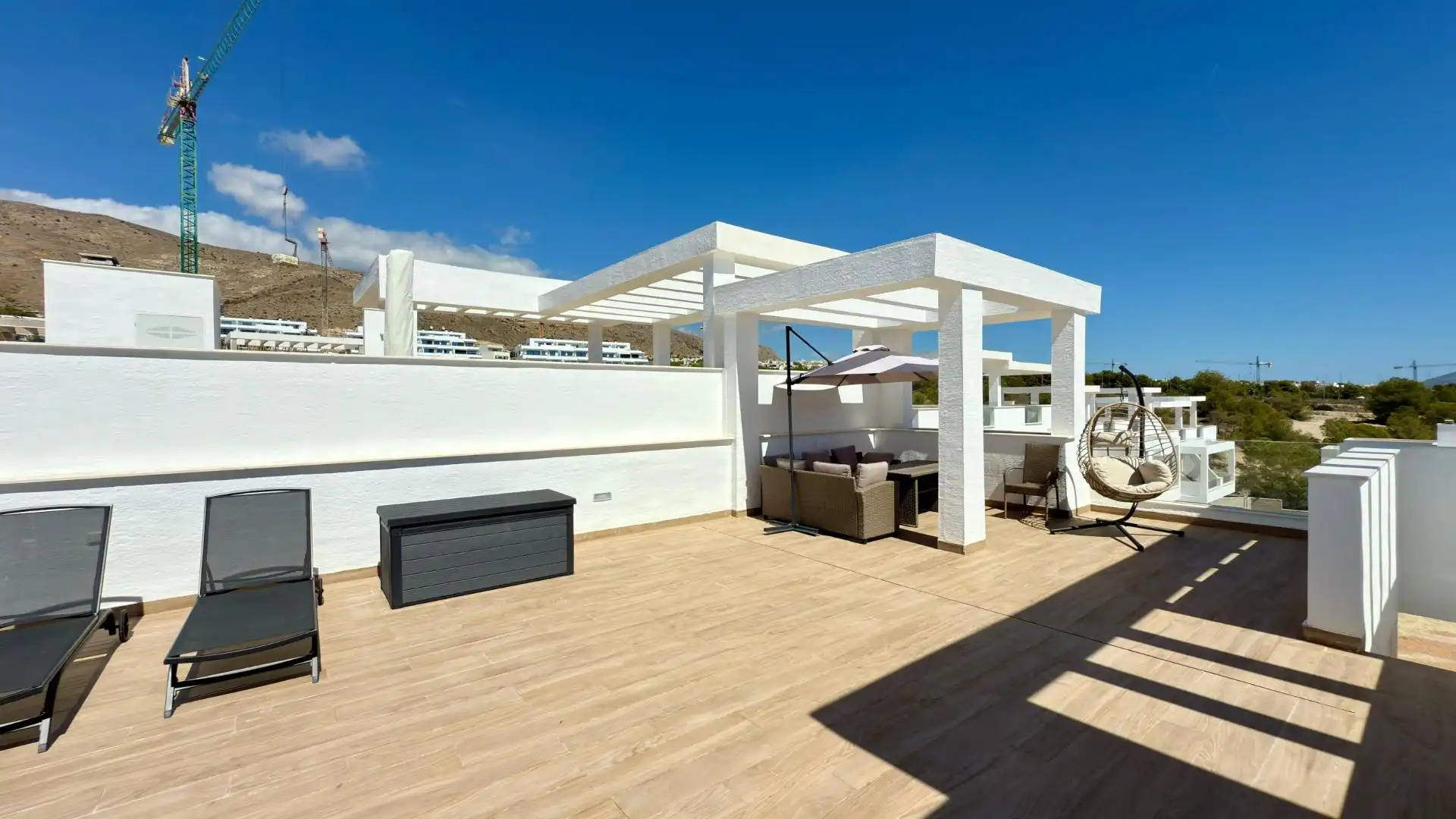 Terrasse von Dachboden zum Verkauf in Finestrat mit Klimaanlage, Terrasse und Gemeinschaftspool
