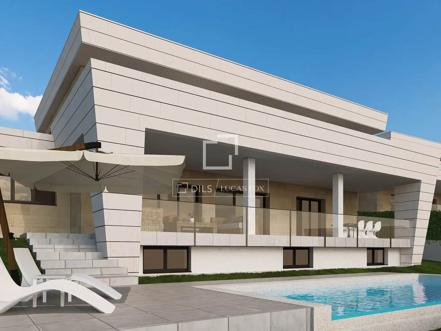 Vista exterior de Casa o chalet en venta en Las Rozas de Madrid con Calefacción, Jardín privado y Terraza