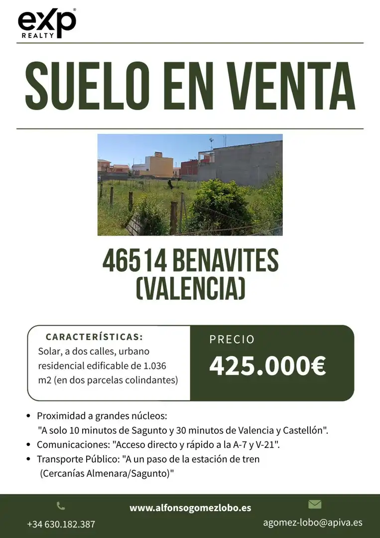 Residencial en venta en Benavites