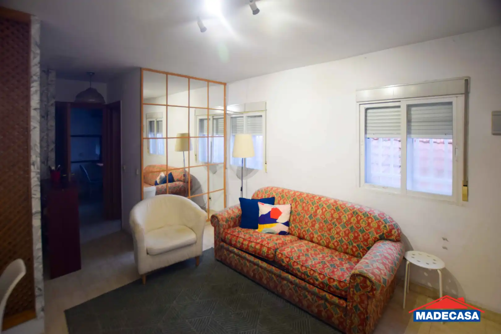 Sala d'estar de Apartament en venda en Madrid amb Moblat, Rentadora i Microones