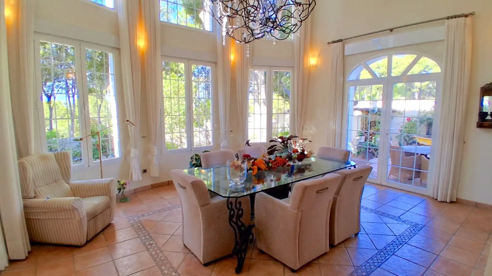 Dining room of Houses for sale in L'Alfàs del Pi  with Air Conditioner, Heating and Private garden