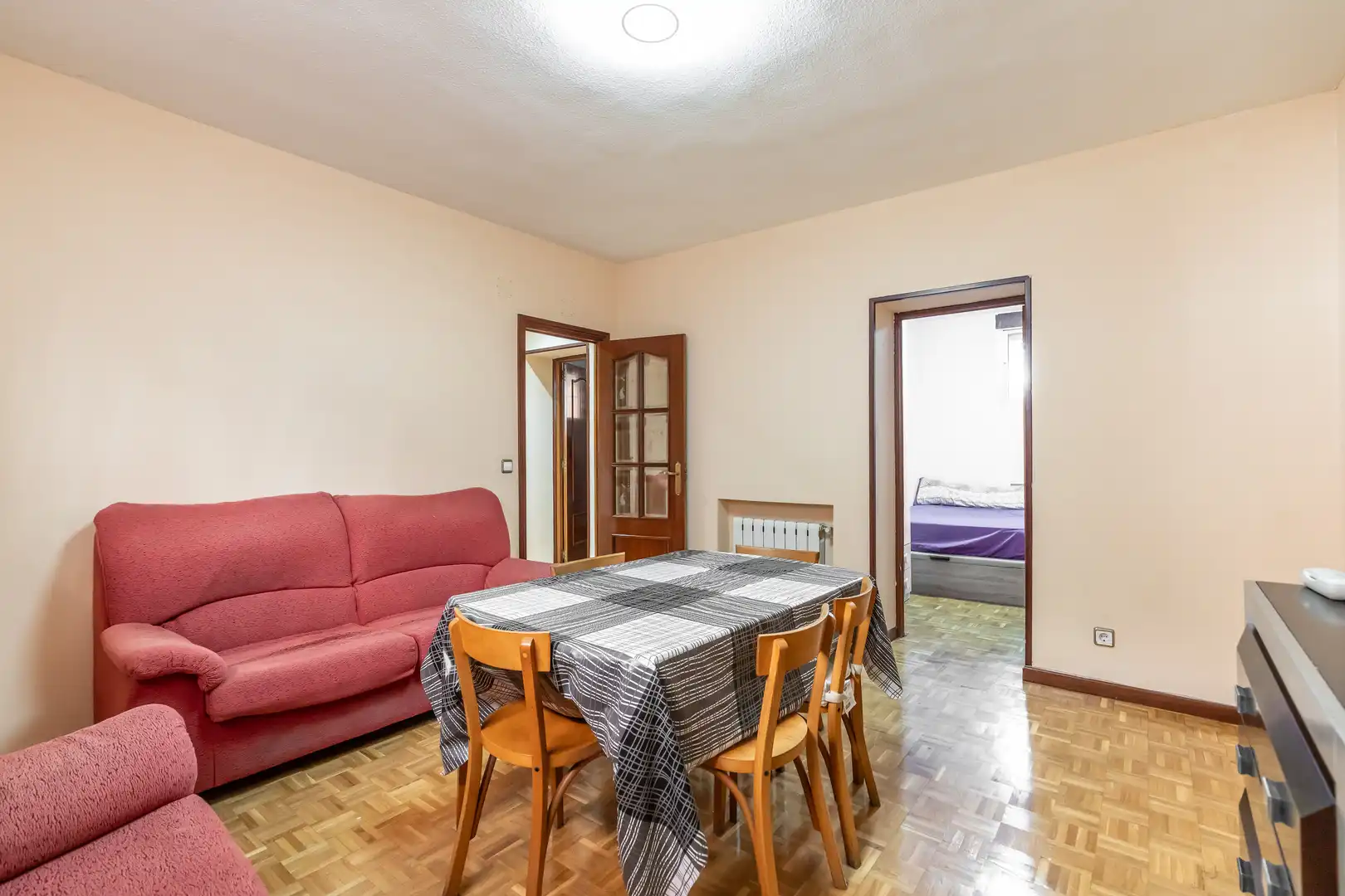 Living room of Flat for sale in  Madrid Capital  with Heating