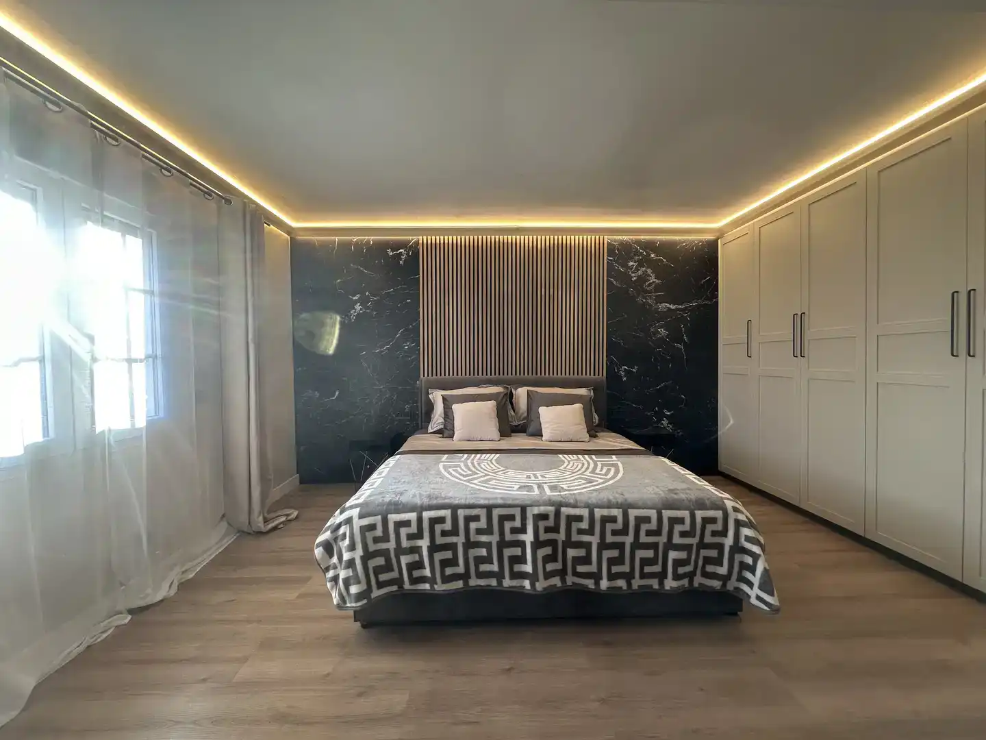 Bedroom of Houses for rent in Teià  with Air Conditioner, Private garden and Parquet flooring