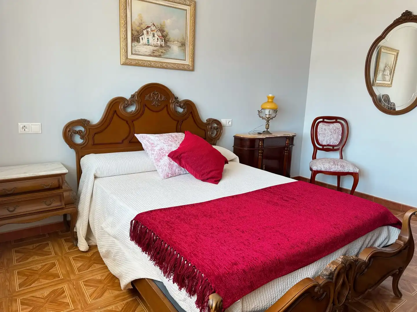 Dormitori de Casa adosada de lloguer en Outes amb Moblat, Forn i Microones