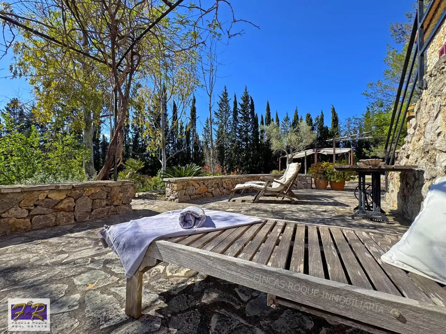 Jardín de Finca rústica en venta en Búger con Aire acondicionado, Terraza y Trastero