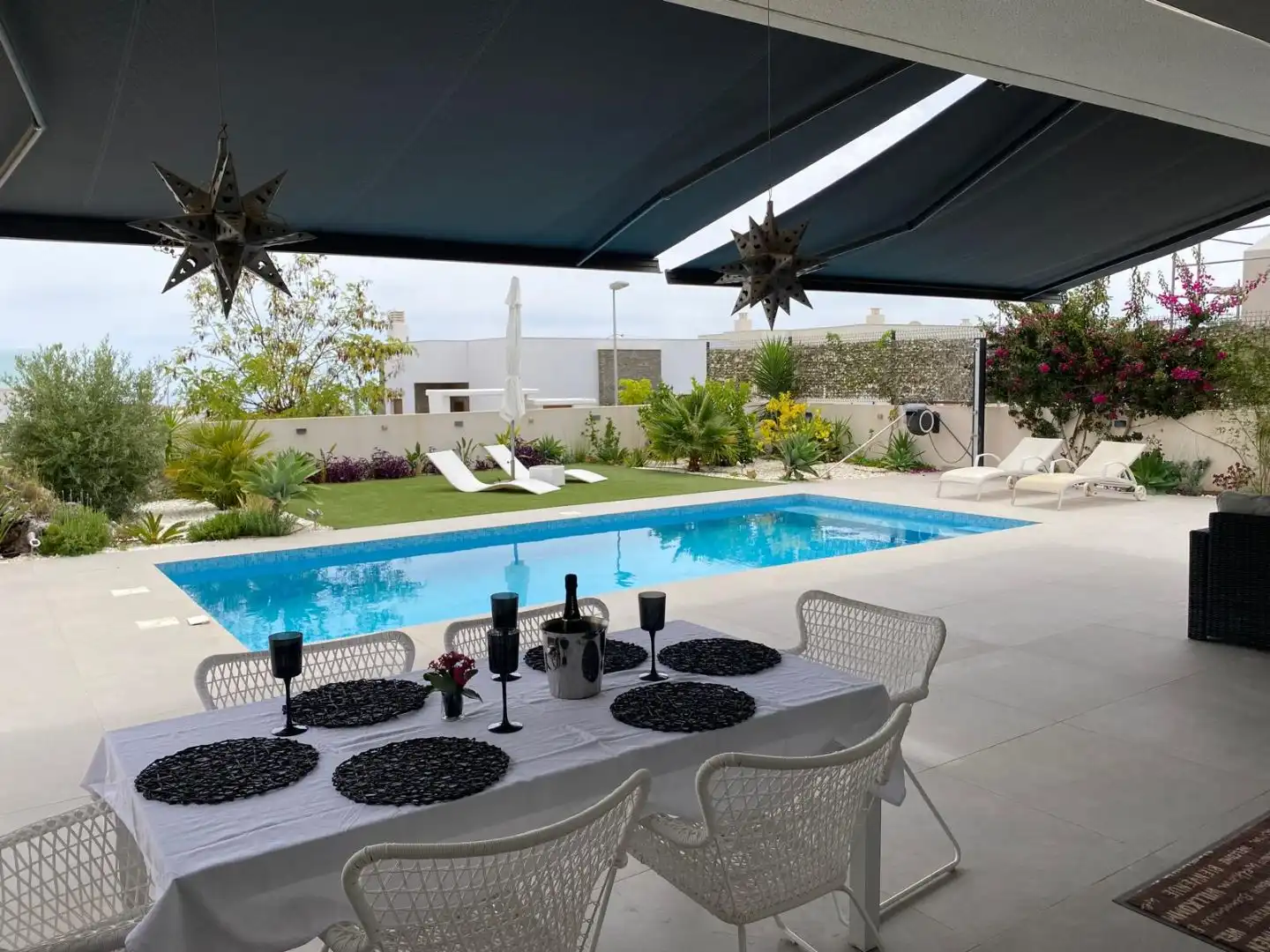 Terraza de Casa o chalet en venta en Polop con Aire acondicionado, Terraza y Piscina