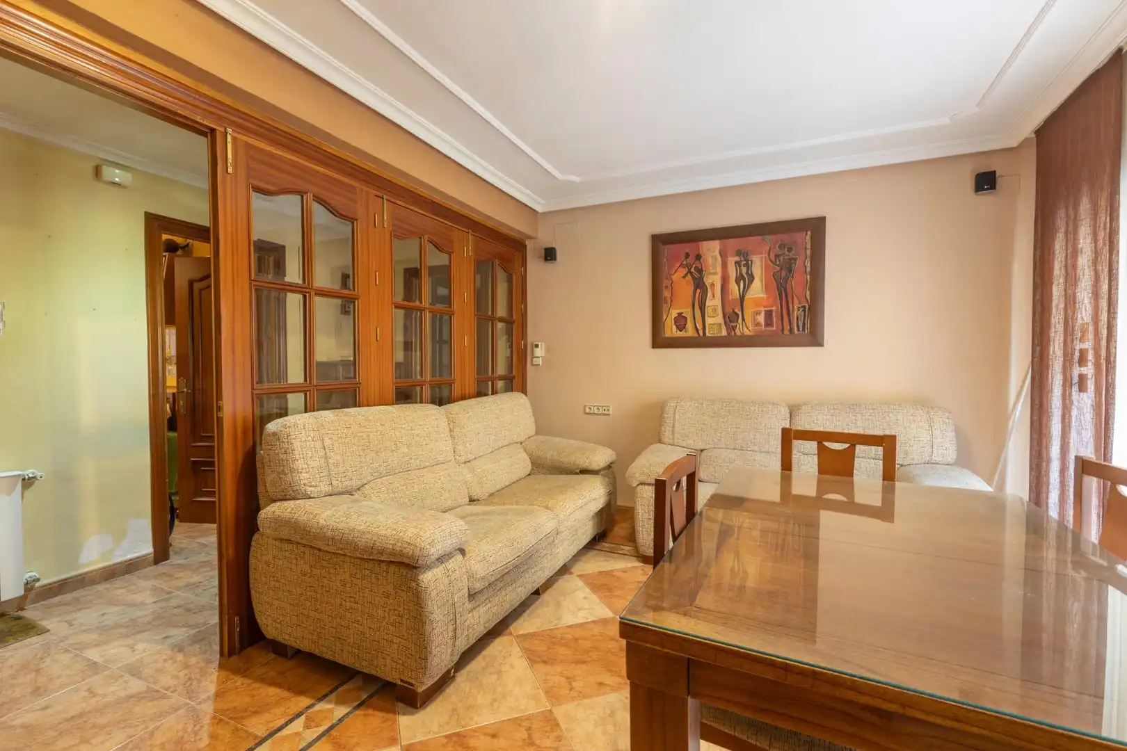 Wohnzimmer von Wohnung zum Verkauf in Guadix mit Heizung, Möbliert und Balkon