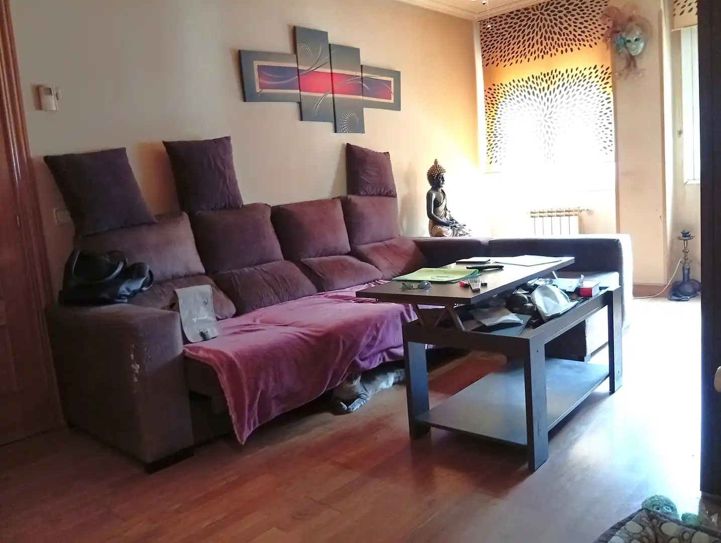 Living room of Flat for sale in Madrid  with Air Conditioner, Heating and Parquet flooring