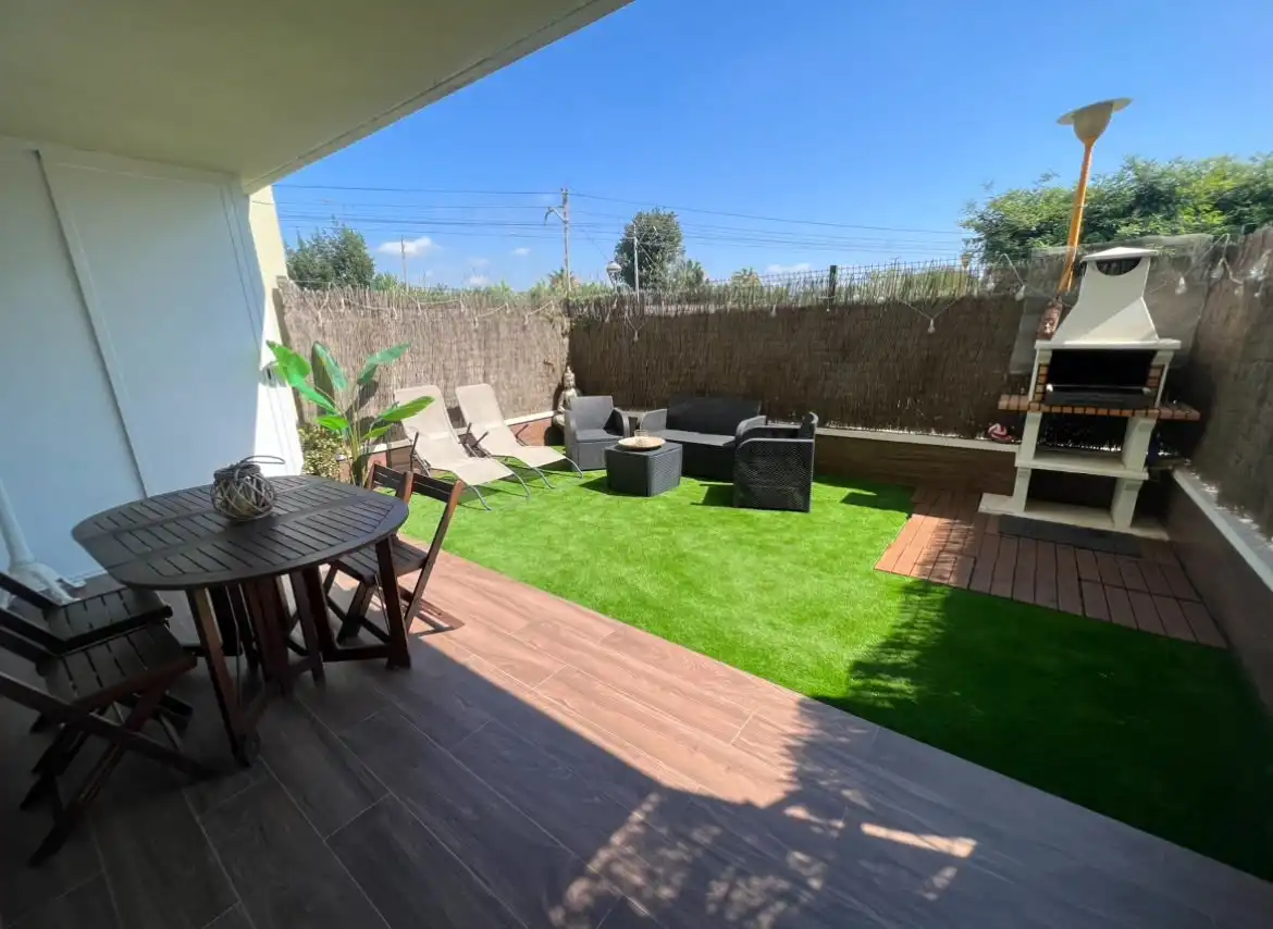 Terrasse von Wohnung zur Miete in Altafulla mit Klimaanlage, Heizung und Privatgarten