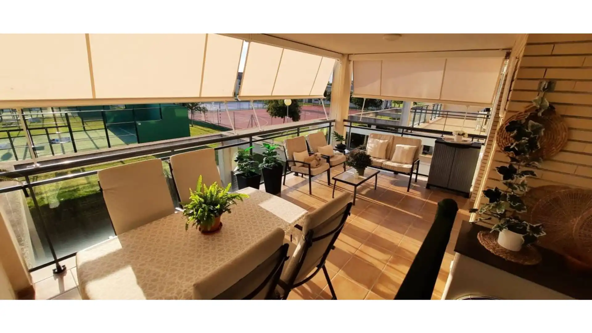 Terraza de Piso de alquiler en San Jorge / Sant Jordi con Aire acondicionado, Calefacción y Terraza