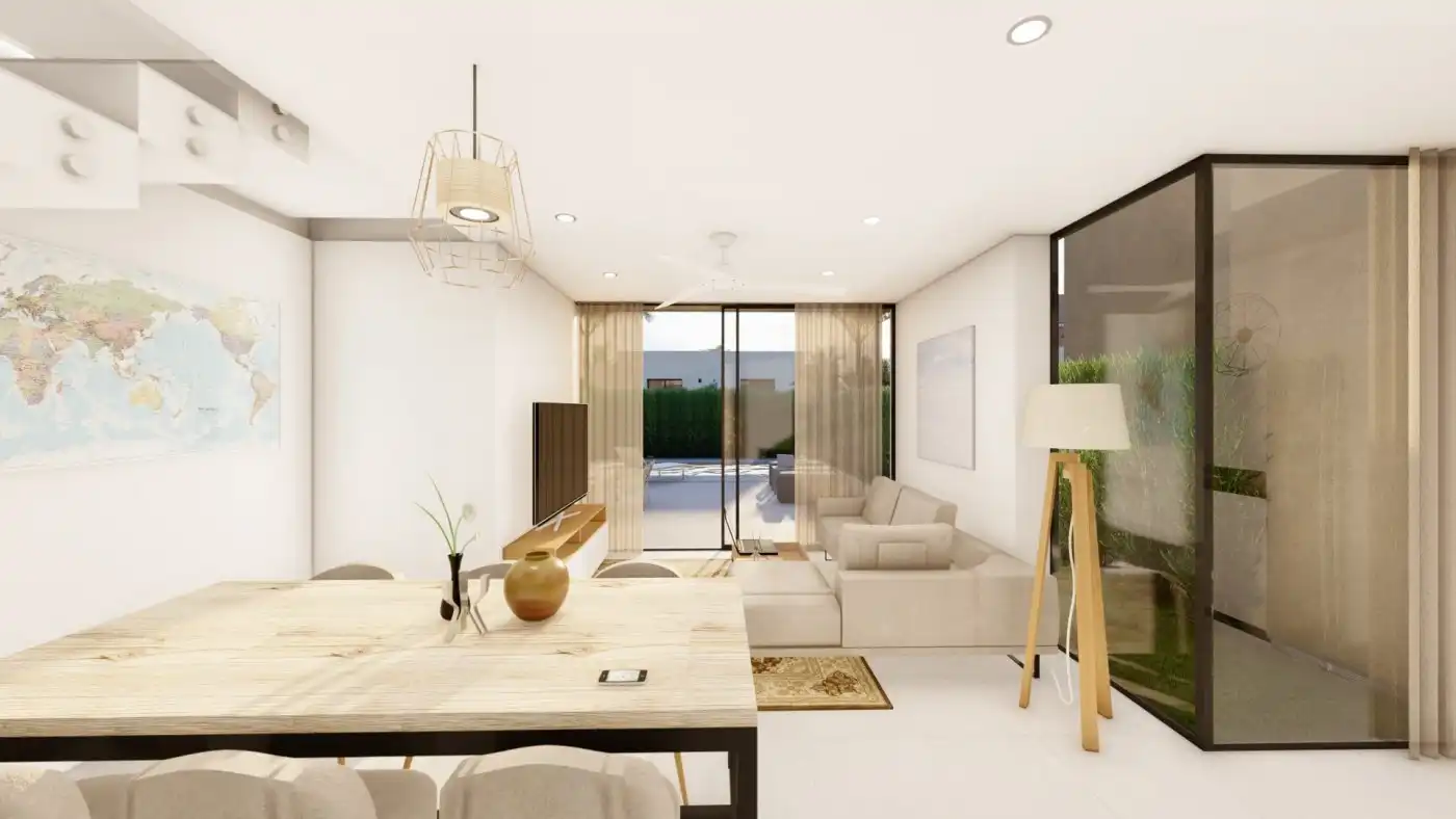 Sala d'estar de Casa o xalet en venda en Cartagena amb Aire condicionat, Jardí privat i Terrassa