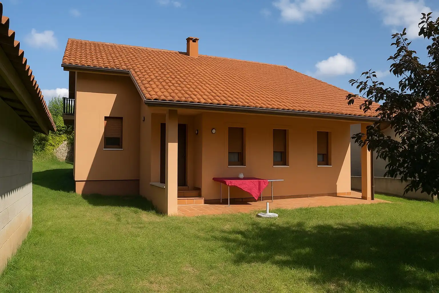 Vista exterior de Casa o xalet en venda en Fisterra amb Jardí privat, Moblat i Forn