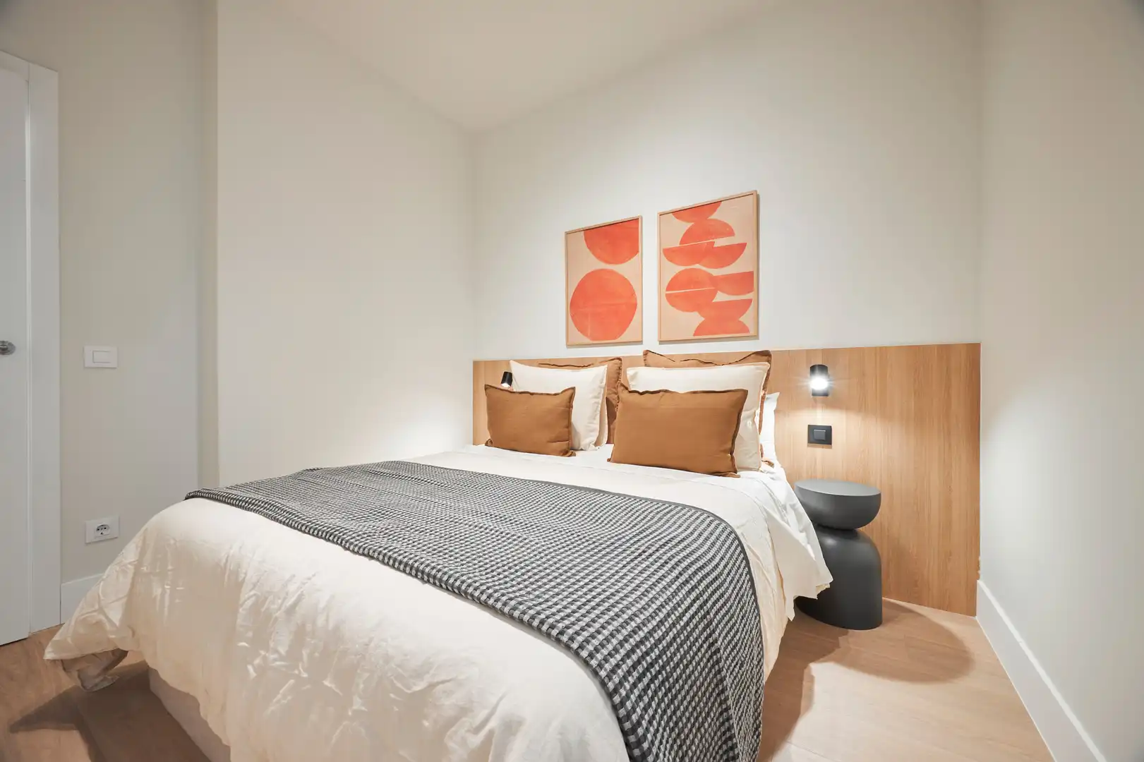 Schlafzimmer von Wohnung zur Miete in Madrid mit Klimaanlage, Heizung und Balkon
