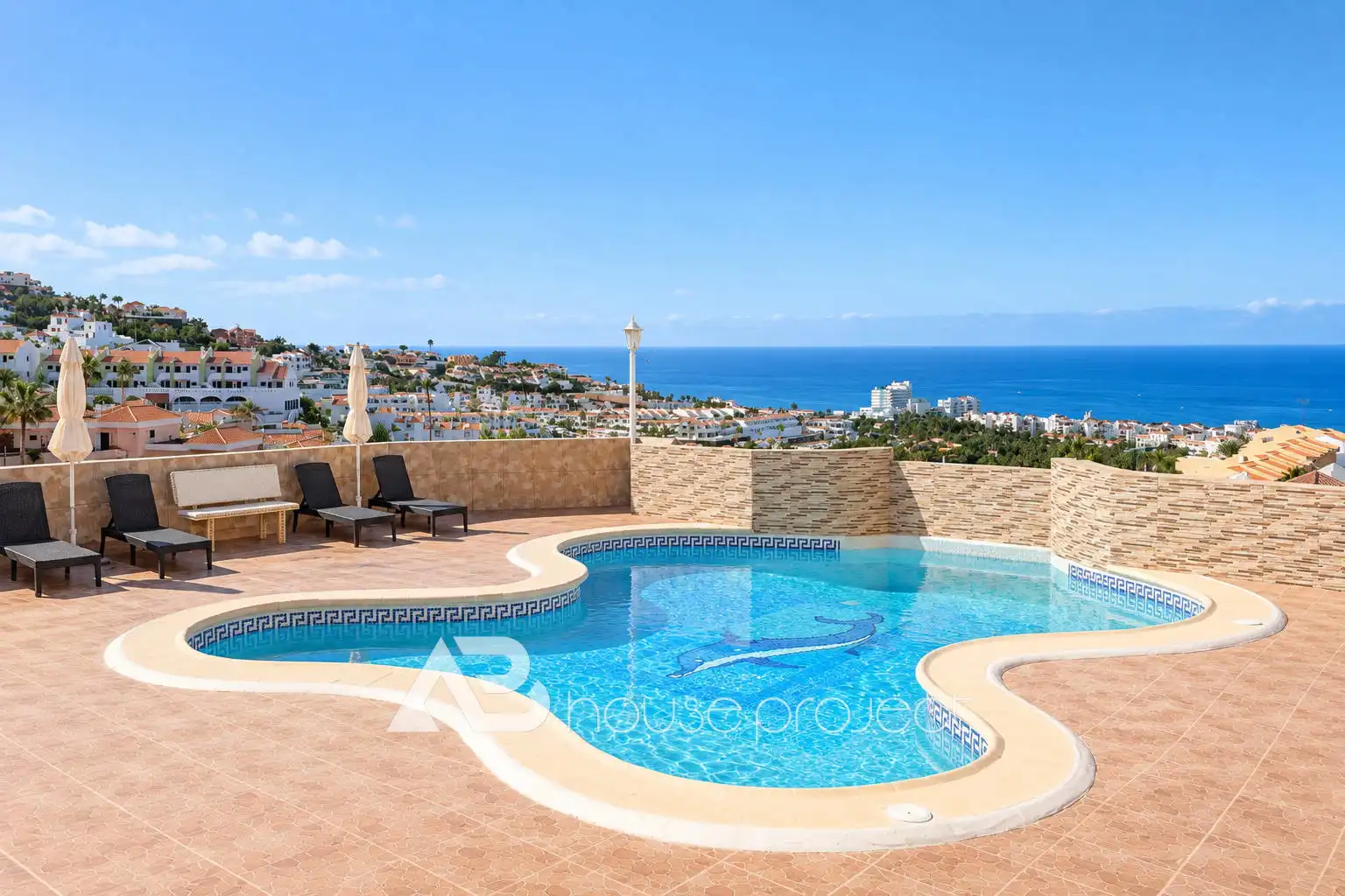 Swimming pool of Flat for rent in Adeje  with Private garden, Terrace and Furnished