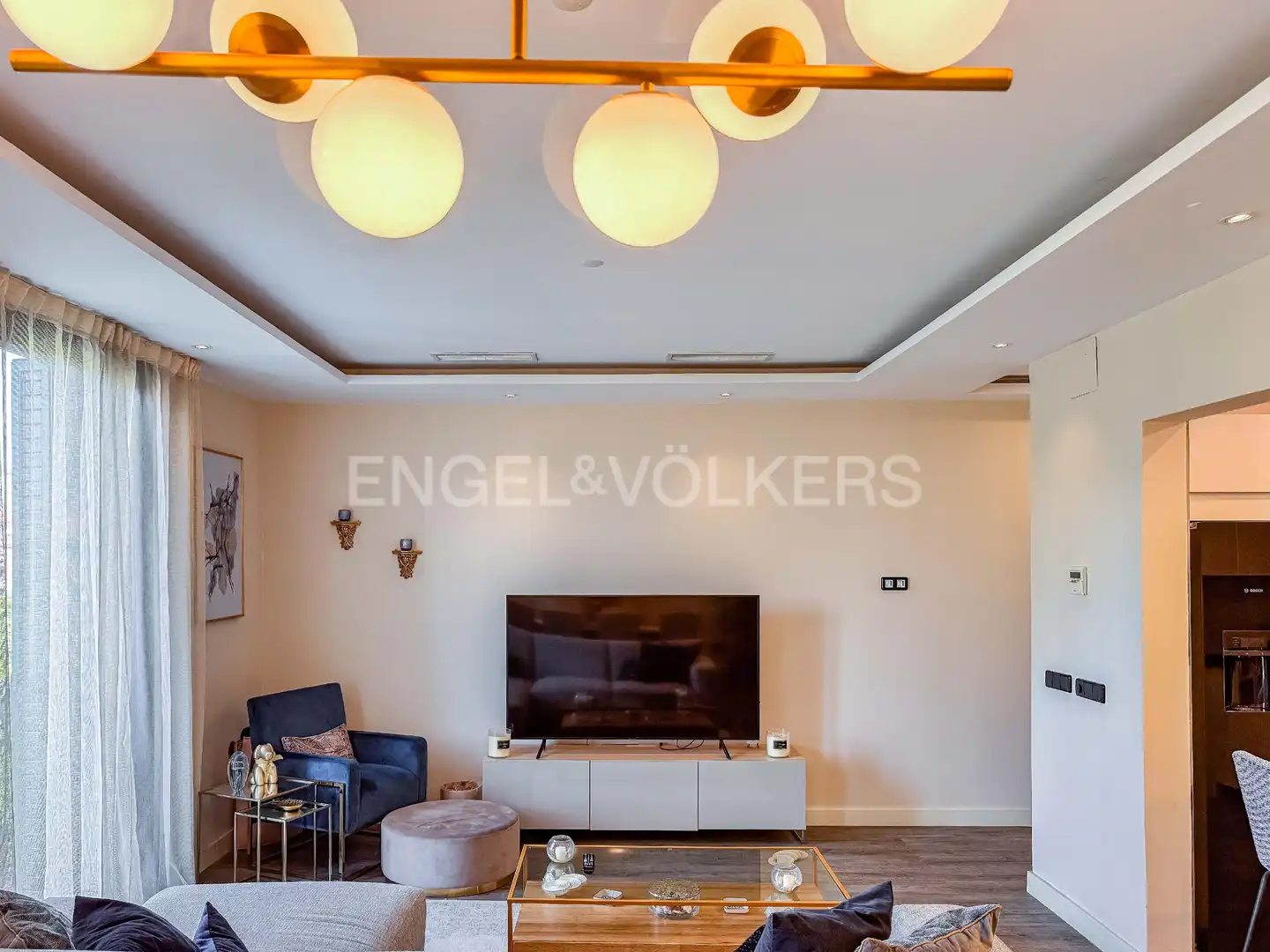 Sala d'estar de Pis de lloguer en Barcelona amb Aire condicionat, Calefacció i Moblat