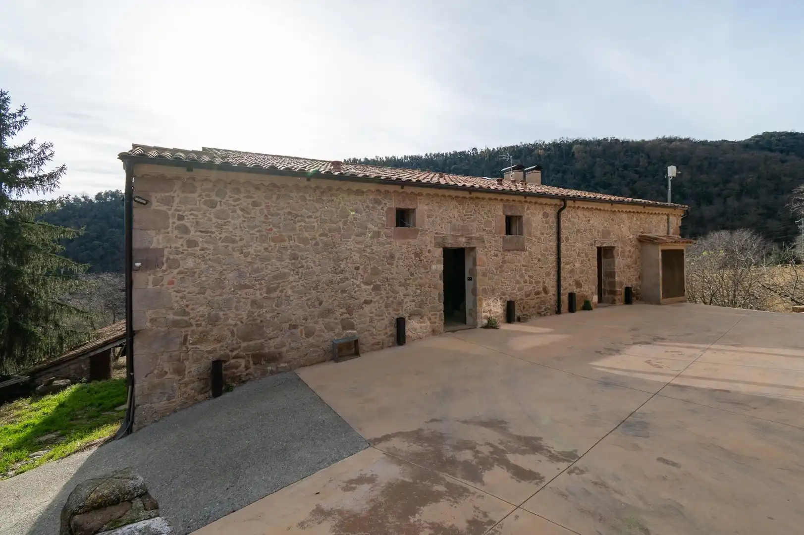 Vista exterior de Piso de alquiler en La Vall de Bianya con Calefacción, Jardín privado y Terraza
