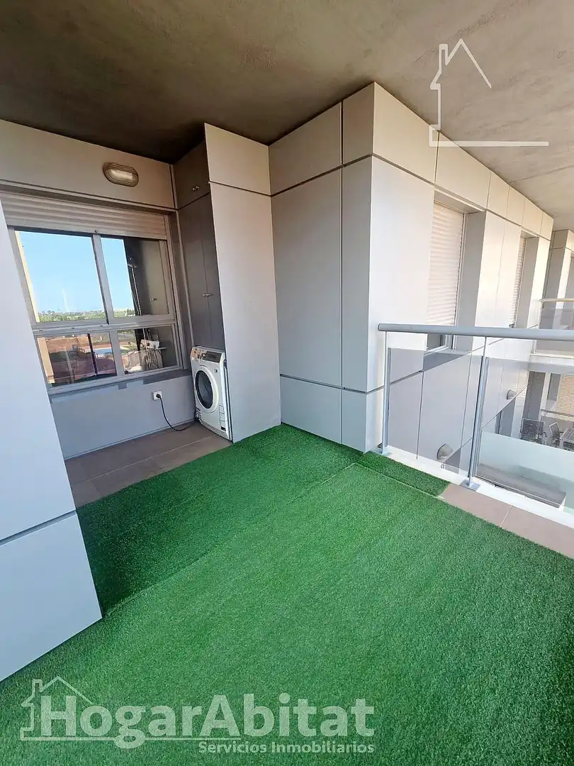 Terrassa de Pis en venda en Castellón de la Plana / Castelló de la Plana amb Aire condicionat, Calefacció i Jardí privat