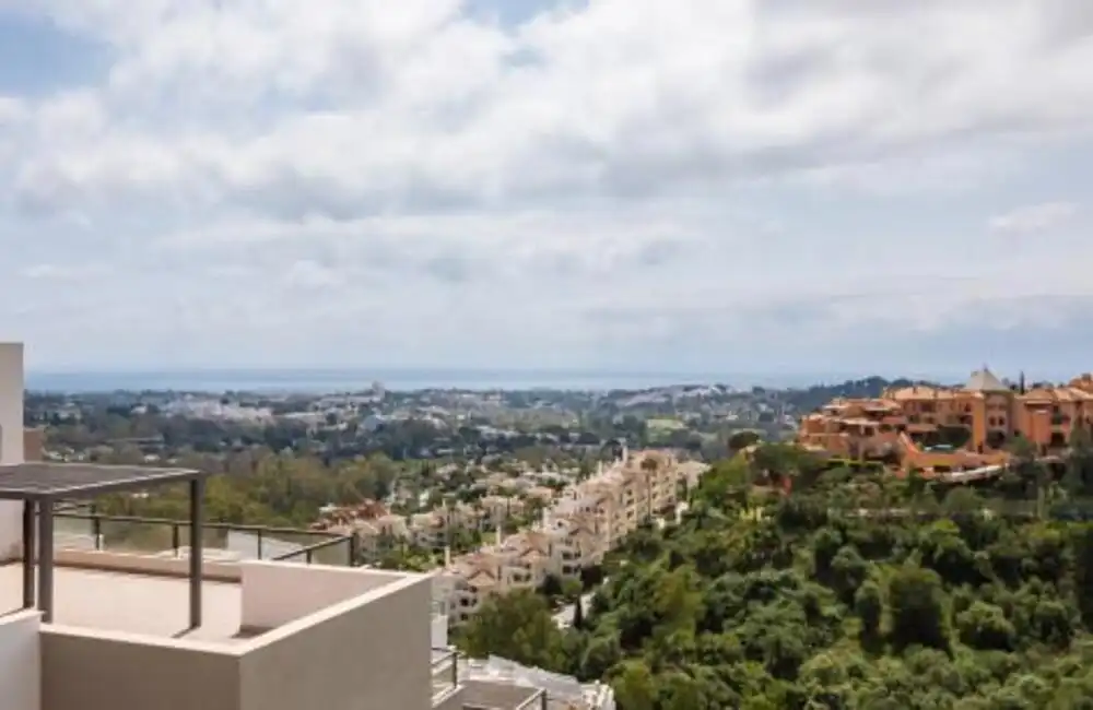 Exterior view of Attic for rent in Marbella  with Air Conditioner, Terrace and Swimming Pool