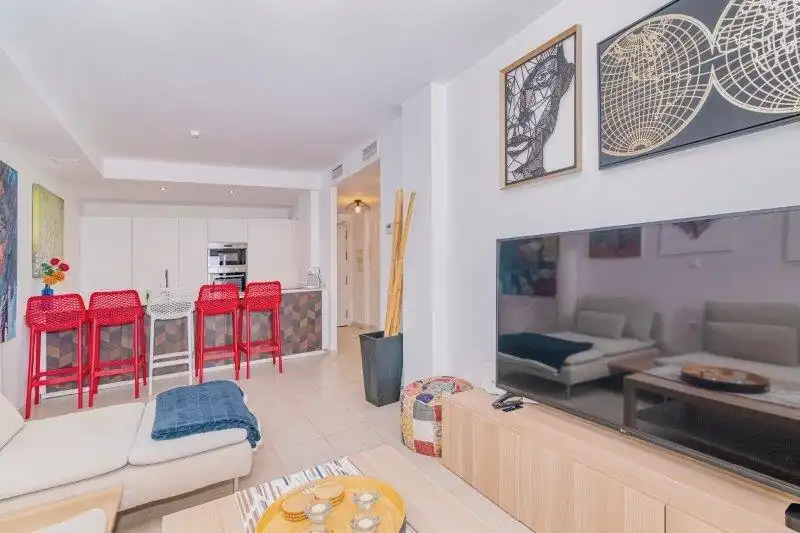 Sala de estar de Apartamento en venta en Almuñécar con Aire acondicionado, Terraza y Amueblado